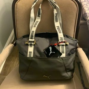 NWT Rare Puma Marine Tote Bag Grey and White